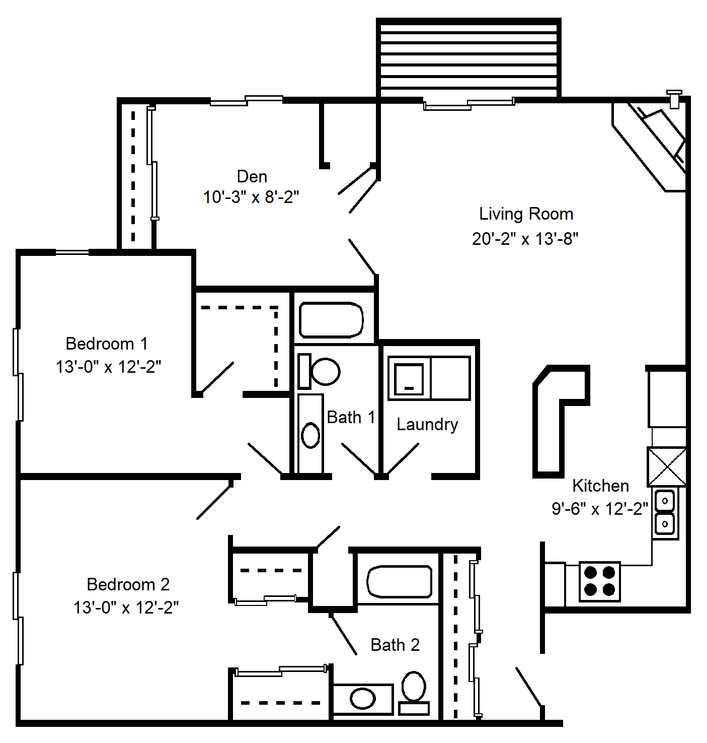 Floor Plans of Dakota Station Apartments in Burnsville, MN